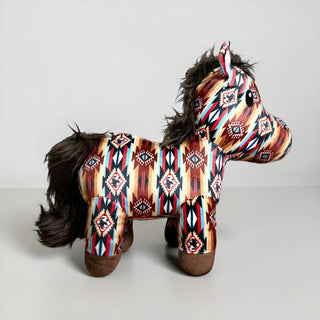 Orange Aztec horse - medium  farm pal