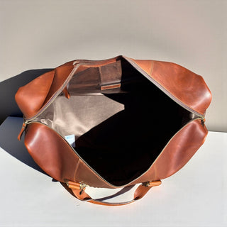 Large All leather duffle bag