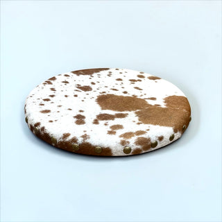 All cowhide lazy Susan
