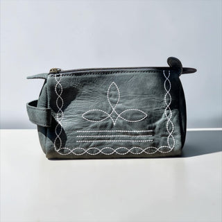 Grey BootStitch toiletry bag