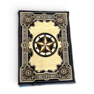 5x7’ western rug (t-723 black)