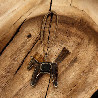 Horse Cowhide bag charm