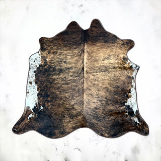 6.3x6.11ft premium cowhide area rug (e03)