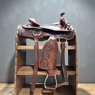 Genuine leather saddle