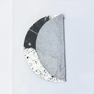 3.6x3.6ft salt pepper cowhide tree skirt (t04)