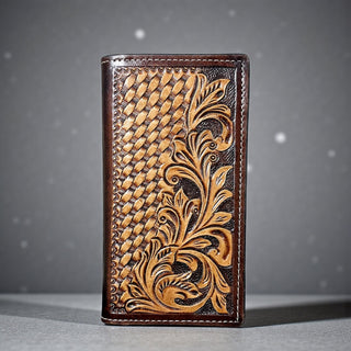 Tooled leather men’s wallets
