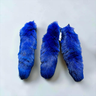 Sapphire blue fox tail