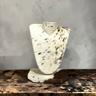 All cowhide necklace display (s1)