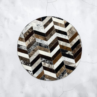 3x3ft Mix cowhide patchwork rug
