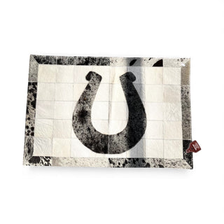 3x2’ horseshoe patchwork doormat