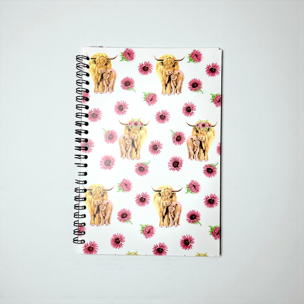 Western notebook - pink highland – Western Linens