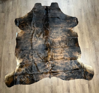 7-8’ Brazilian cowhide rug (v11)