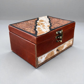 Rayo tooled leather y cowhide