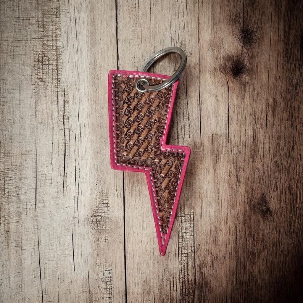 Pink lightning Keychain – Western Linens