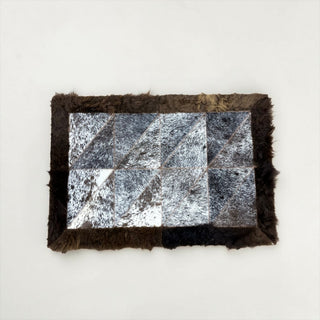 2x3’ cowhide & buffalo doormat