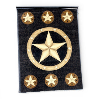 5x7’ western rug (skinz.78 black)