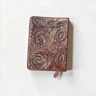 Horse tooled leather bible cover