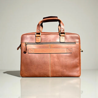 All leather briefcase