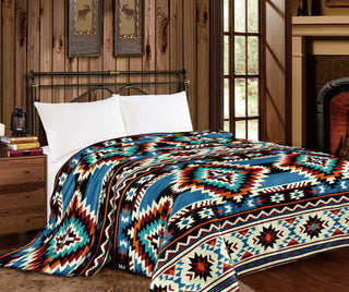 Blue Aztec - Mia blanket