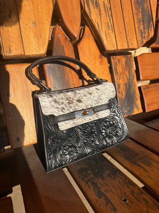 Mini western linen purse