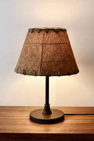 All cowhide mini lampshade