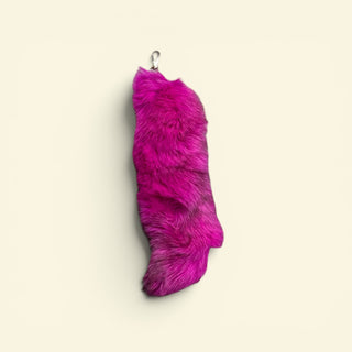 Pink fox tail