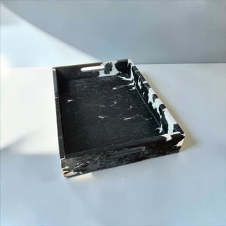 All cowhide tray set of 3