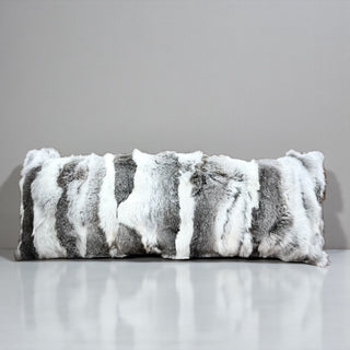 Grey European lumbar pillow