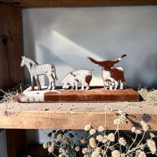 Tan all cowhide home decor