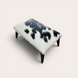 Exact cowhide ottoman