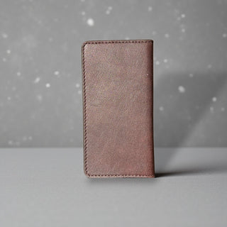 Tan tooled leather wallet