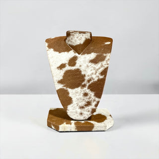 All cowhide necklace display (s9)