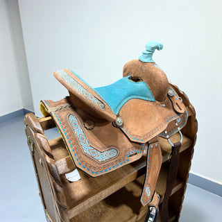 13” Genuine leather saddle