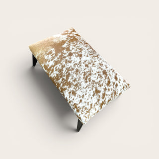 Exact cowhide ottoman