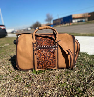 Tooled & Leather Duffle & Rolling Luggage