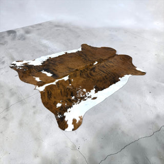 6.2x5.9ft Brazilian cowhide rug (z28)