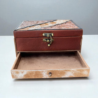 Rayo tooled leather y cowhide