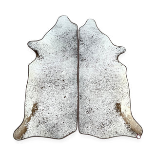 Brown border matching sets 6-7’ cowhide rug (c)