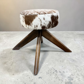 Small Tan cowhide stool
