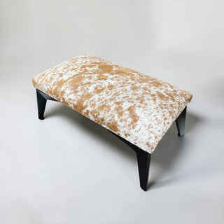 Exact cowhide ottoman