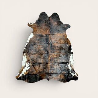 H7 x w6.8 ft Brazilian cowhide rug ($01)