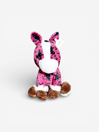 Medium farm pal - pink Cowprint horse