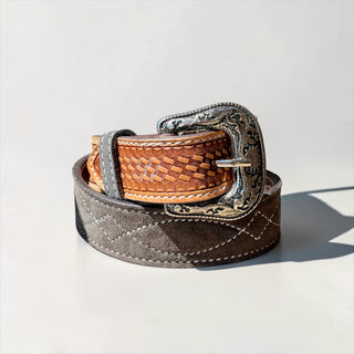 Grey BootStitch belt