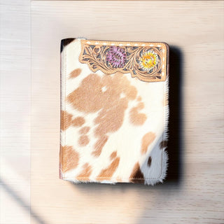 Cowhide blossom planner