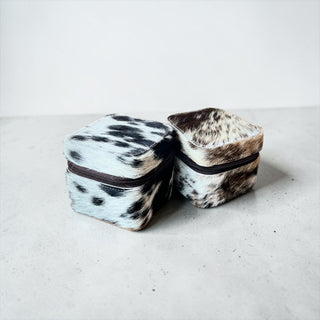 All cowhide small jewelry Box