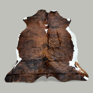 5-6’ Brazilian cowhide rug (v18)