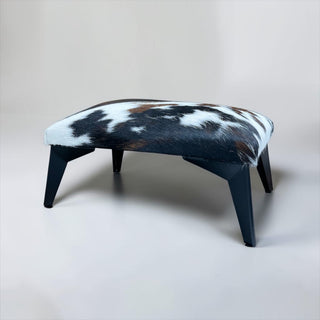 Exact cowhide ottoman