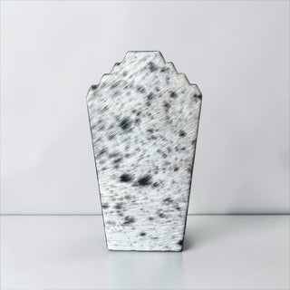 Black cowhide necklace holder