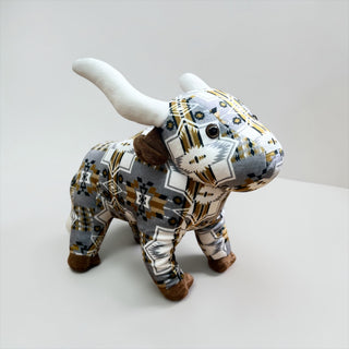 Orange Aztec longhorn- medium farm pal