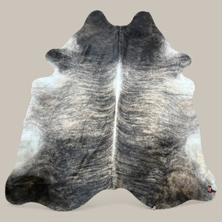 7-8’ brindle cowhide rug (M12)